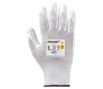 Рабочие перчатки ESD с полиуретановым покрытием.