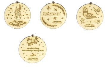 BOMBKA KARTKA ŚWIĄTECZNA ŚWIĘTA FIRMOWA Z LOGO MCA