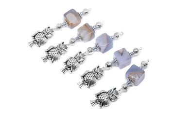 ЗАКЛАДКА сова сова КАМЕНЬ агат ручная работа