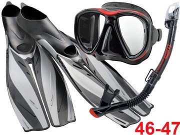 TUSA ZESTAW maska fajka płetwy snorkeling PRO FF19