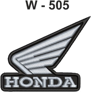 Нашивка на мотоцикл Honda с крылом