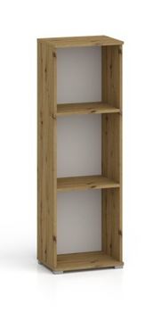 REGAŁ NA KSIĄŻKI ZABAWKI DĄB ARTISAN 3 PÓŁKI 40 CM