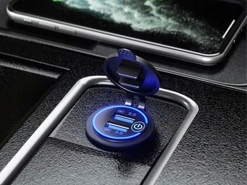 АВТОМОБИЛЬНОЕ ЗАРЯДНОЕ УСТРОЙСТВО ДЛЯ АВТОМОБИЛЯ USB QC 3.0