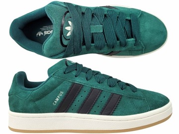 ADIDAS CAMPUS 00S IF8763 BUTY DAMSKIE SKATE TRAMPKI ZIELONE SKÓRZANE