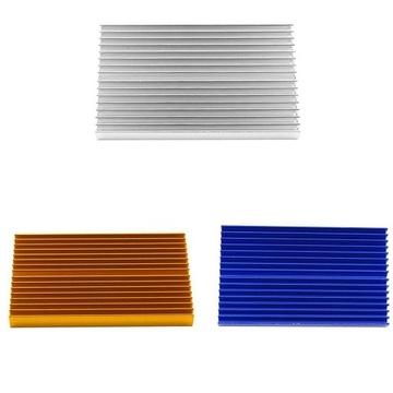 1 szt. 100x60x10mm aluminiowy radiator LED Power Blue