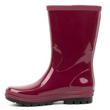 Женские бордовые резиновые сапоги для садового участка LIGHT POLISH RUBBER BOOTS ROMA 37