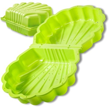 БОЛЬШАЯ ЗАКРЫТАЯ ПЕСОЧНИЦА 2в1 пластиковая садовая ракушка XL 2 шт. Paradiso