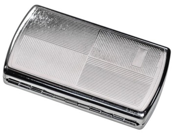 PAPIEROŚNICA METALOWA 12 PAPIEROSÓW BLASZKA PAPIEROS ETUI PREZENT