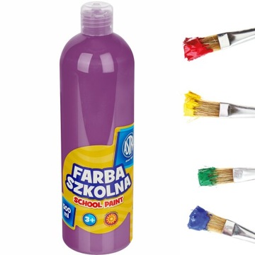 Astra FARBA SZKOLNA PLAKATOWA 500 ml śliwkowa