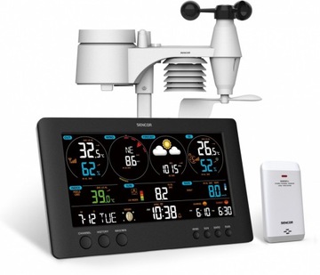 Profesjonalna stacja METEO WiFi SWS 12500 wys. LCD