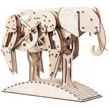 Mr. Playwood Drewniany Słoń Puzzle 3D Model