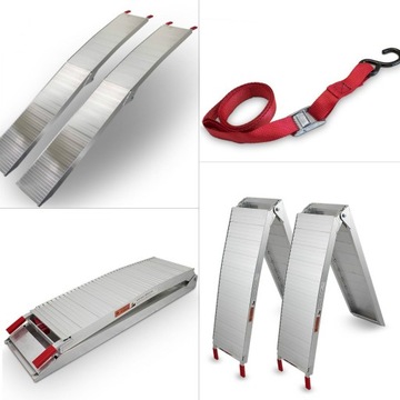 PODJAZDY SZYNY NAJAZDOWE RAMPY 680KG ALUMINIUM 205