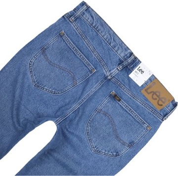 LEE WEST relaxed spodnie jeansowe LIGHT NEW HILL proste W30 L32