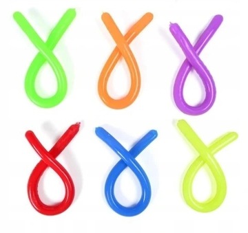ИГРУШКИ FIDGET 1x СЕНСОРНАЯ ПАСТА С СТРЕЙЧ-ЛАПШЕЙ