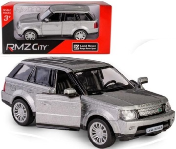 Samochód metalowy Land Rover Range Rover Sport srebrny 1:36