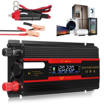 Měnič Napětí DC 12V 24V 220V Automobilová Invertor 2000W Usb 5A