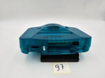 КОНСОЛЬ NINTENDO 64, ЕВРОПЕЙСКАЯ ВЕРСИЯ, ПРОЗРАЧНАЯ СИНЯЯ + ОРИГИНАЛЬНЫЕ АКСЕССУАРЫ