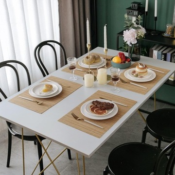 Коврик Складной коврик для стола Бамбуковые коврики для стола 4 шт.