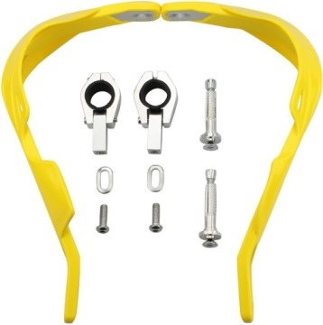 Goofit Osłony Dłoni HANDBARY do Motocrossu ATV Stop Aluminium Żółte
