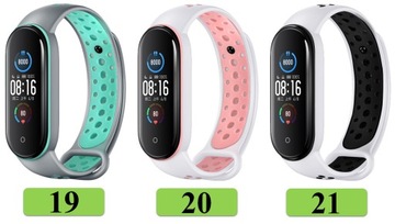 РЕМЕНЬ ДЛЯ XIAOMI MI BAND 5/6 21 MEGA COLORS