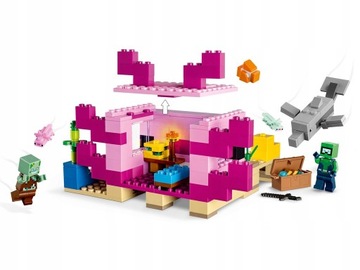 LEGO MINECRAFT 21247 ДОМ АКсолОТЛЯ ПОДАРОК