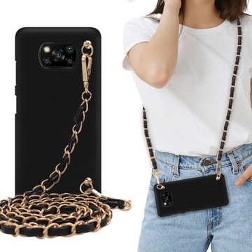 Etui Mat Blink do XIAOMI POCO X3 Case Łańcuszek