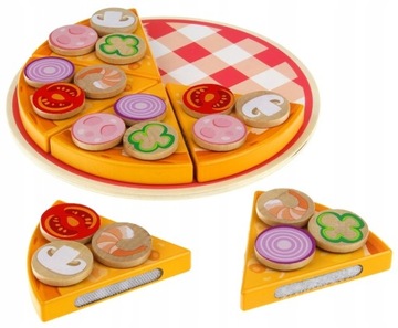 PIZZA DREWNIANA DO KROJENIA NA RZEP AKCESORIA