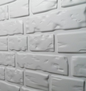 Стеновые панели White Styr 3D типа Гипсовый кирпич II