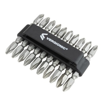 НАБОР НАСАДОК ДЛЯ ДВУХСТОРОННИХ ОТВЕРТОК 10 шт. Бита 65 мм PH2.