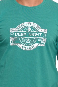 МУЖСКАЯ СТИЛЬНАЯ ХЛОПКОВАЯ ПИЖАМА С ПРИНТОМ, ДЛИННЫМИ РУКАВАМИ И БРЮКИ MORAJ XXL