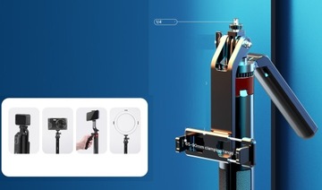 Штатив для селфи-палки для телефона, смартфона, 180 см, пульт дистанционного управления с Bluetooth ULANZI