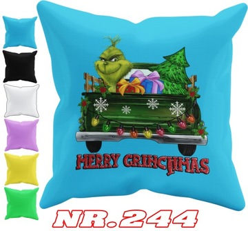POSZEWKA NA PODUSZKĘ JAŚKA DO PRZEDSZKOLA GRINCH ŚWIĘTA + IMIĘ GRATIS