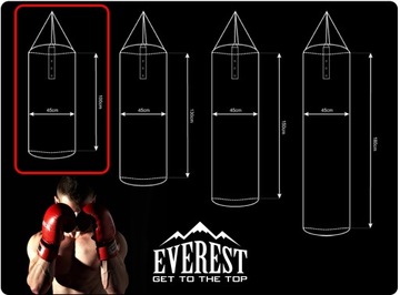 БОКСЕРСКАЯ СУМКА Full 100х45 EVEREST 35кг 4 цвета+