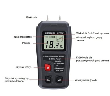 ИЗМЕРИТЕЛЬ ВЛАЖНОСТИ ДЕРЕВА 9В ИЗМЕРИТЕЛЬ ВЛАЖНОСТИ