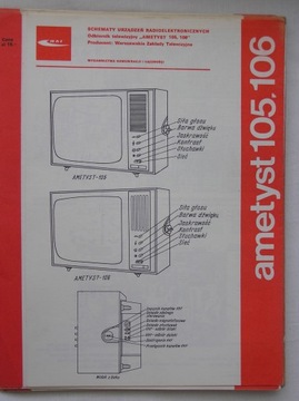 ODBIORNIK TELEWIZYJNY AMETYST 105 106 INSTRUKCJA SERWISOWA