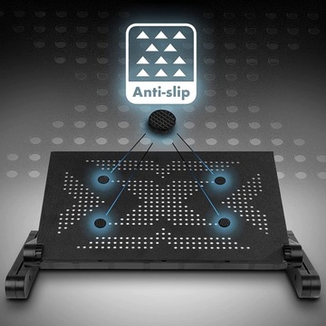 Duronic DML121 Подставка для ноутбука, стол, черный