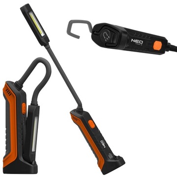 НЕОЛАМПА МАСТЕРСКАЯ АККУМУЛЯТОР 400 ЛМ COB + ФОНАРЬ