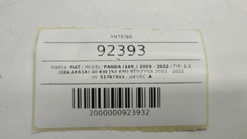 ANTÉNA FIAT PANDA II 51767993 EU