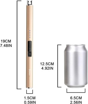 Зажигалка-свеча, беспламенная, перезаряжаемая USB-C