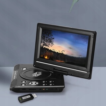 HD LCD DVD CD-плеер с ТВ/FM/USB/игровыми функциями