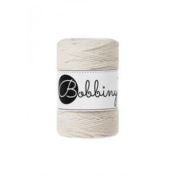 Sznurek skręcany bawełniany Bobbiny 3ply Naturalny