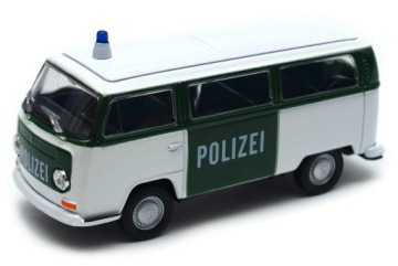 WELLY 1972 VW VOLKSWAGEN BUS T2 POLIZEI 1:34 НОВЫЙ