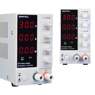 Cyfrowy zasilacz laboratoryjny regulowany 30V 0-6A