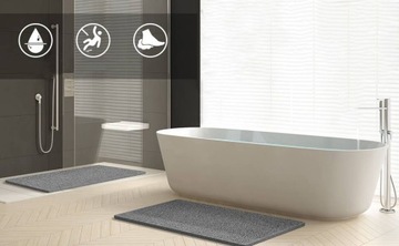 БЫСТРОСЫХАЮЩИЙ КОВрик ДЛЯ ДУША ВАННОЙ 80×80 СМ