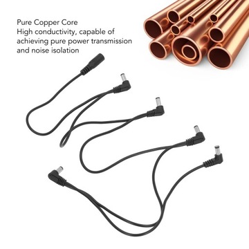 Распределитель питания педали эффектов от 1 до 5, 5-контактный, RD