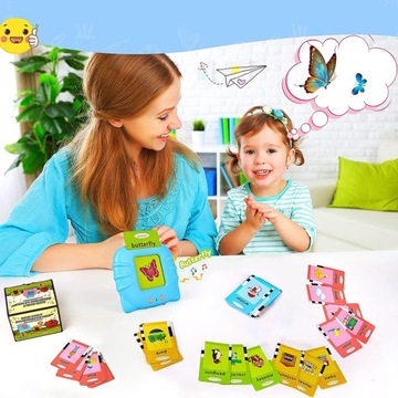 ГОВОРЯЩИЕ КАРТОЧКИ СЕНСОРНЫЕ ИГРУШКИ ДЛЯ ДЕТЕЙ 384 СЛОВА БРИТАНСКИЙ АНГЛИЙСКИЙ