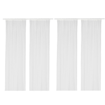 IKEA LILL FIRANKI BIAŁE FIRANY 4SZT 300 x 280 cm