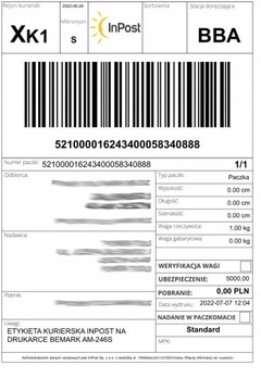 Принтер курьерских этикеток BeMark для DPD InPost