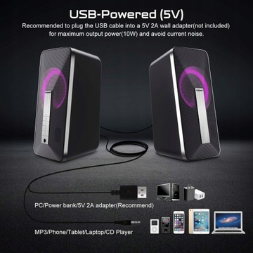 Комплект колонок 2.0 ELEGIANT SR300 10 Вт черный, Bluetooth