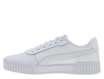 Buty damskie młodzieżowe sneakersy białe PUMA CARINA 2.0 38618502 38.5